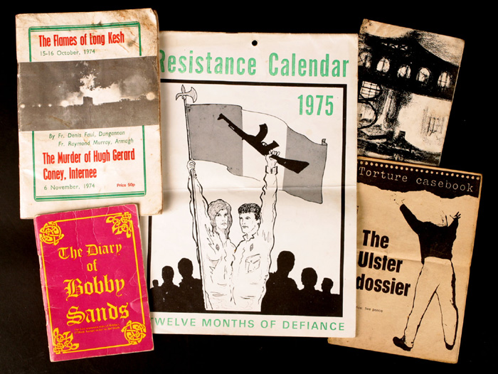 1970s to 1980s collection of booklets, pamphlets relating to Northern Ireland conflict. at Whyte's Auctions