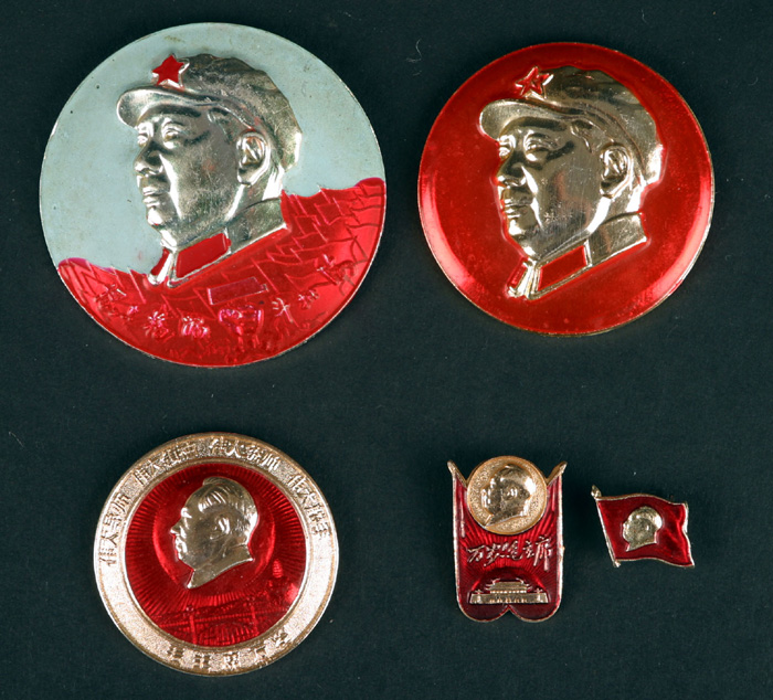 Late 20th century, Chairman Mao badges. at Whyte's Auctions
