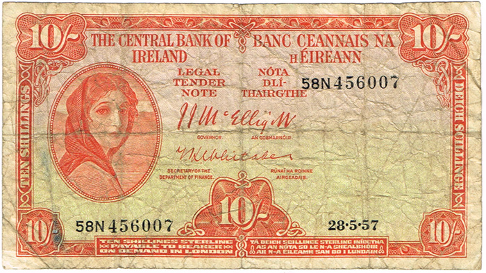 Central Bank 'Lady Lavery' Ten Shillings collection at Whyte's Auctions