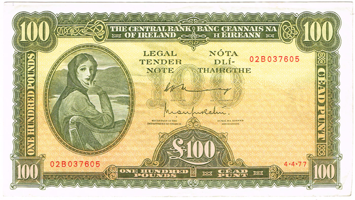 Central Bank 'Lady Lavery' Ten Shillings to One Hundred Pounds collection. at Whyte's Auctions