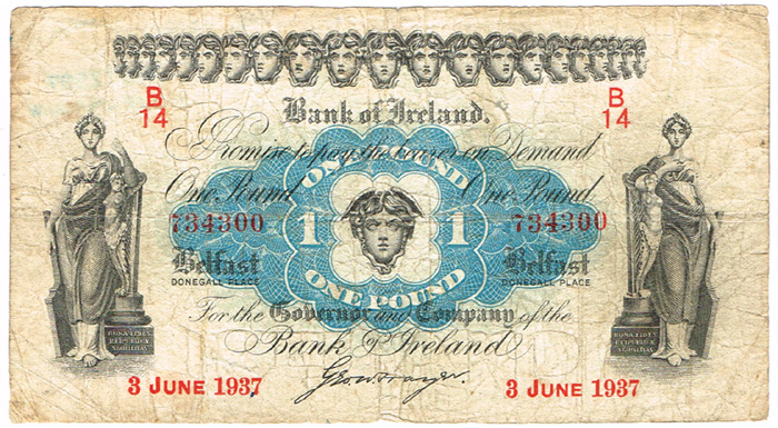 Northern Ireland small collection of banknotes. at Whyte's Auctions