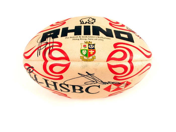 Rugby. 2013 (1 June) British & Irish Lions v Barbarians, Hong Kong at Whyte's Auctions