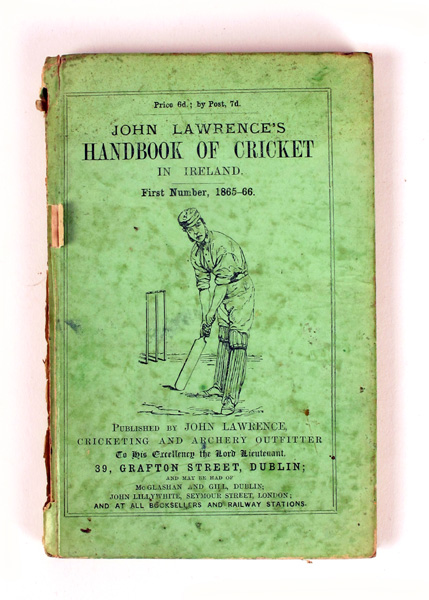 John Lawrence's Handbook of Cricket in Ireland, at Whyte's Auctions