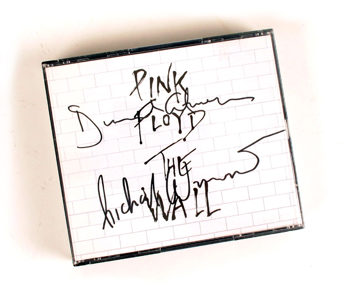 Pink Floyd, The Wall album signed by Dave Gilmore and Rick Wright at Whyte's Auctions