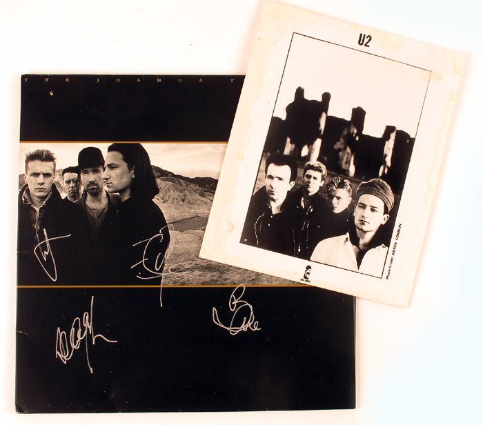 U2, Joshua Tree, signed at Whyte's Auctions