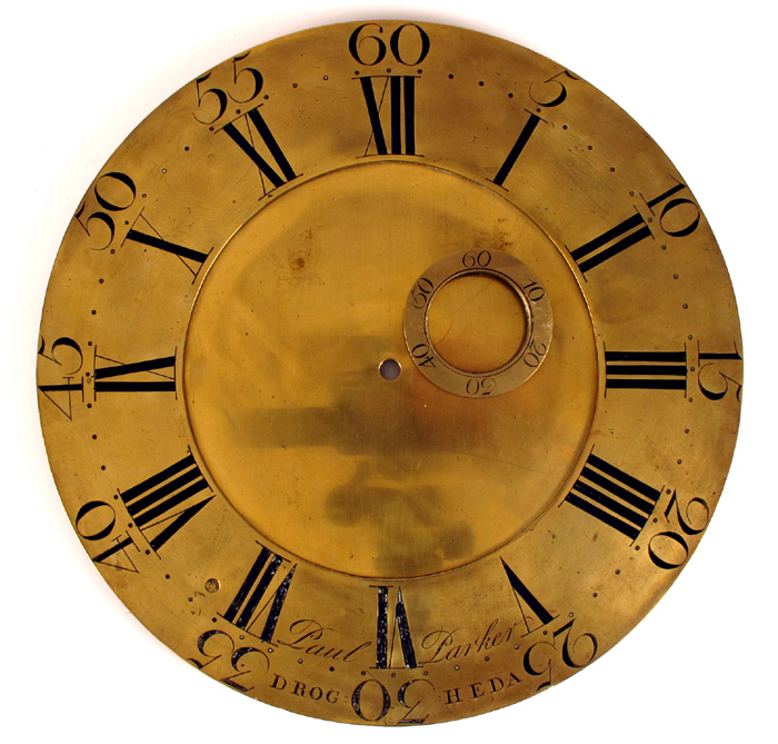 Late 18th century Drogheda clock dial at Whyte's Auctions