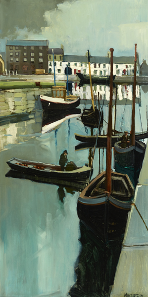 GALWAY HOOKER, 1970 by Cecil Maguire sold for 6,000 at Whyte's Auctions