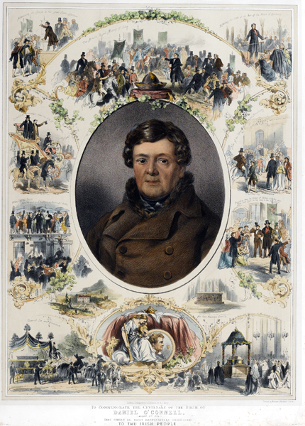 1875 Daniel O Connell Centenary Of His Birth Lithograph At Whyte S