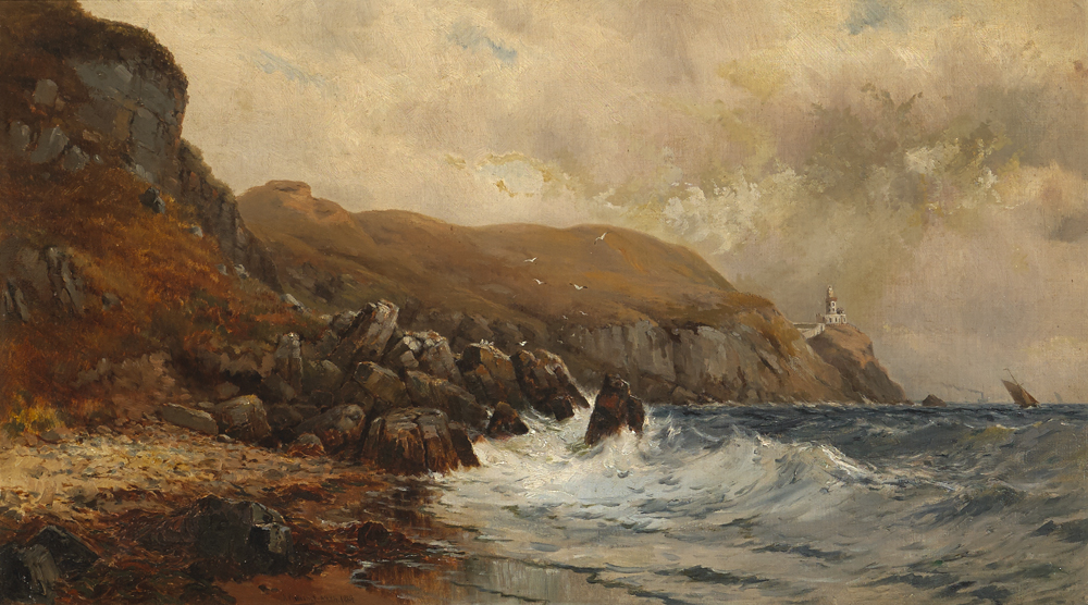 THE BAILEY LIGHTHOUSE, HOWTH, 1889 by Alexander Williams RHA (1846-1930) at Whyte's Auctions