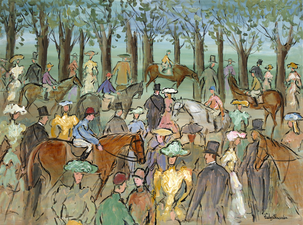 THE PARADE RING, 1991 by Gladys Maccabe MBE HRUA ROI FRSA (1918-2018) at Whyte's Auctions