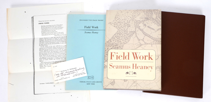 Seamus Heaney,	 Field Work at Whyte's Auctions