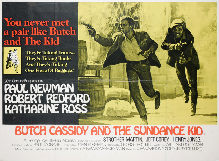 Butch Cassidy and the Sundance Kid, British Quad poster at Whyte's Auctions