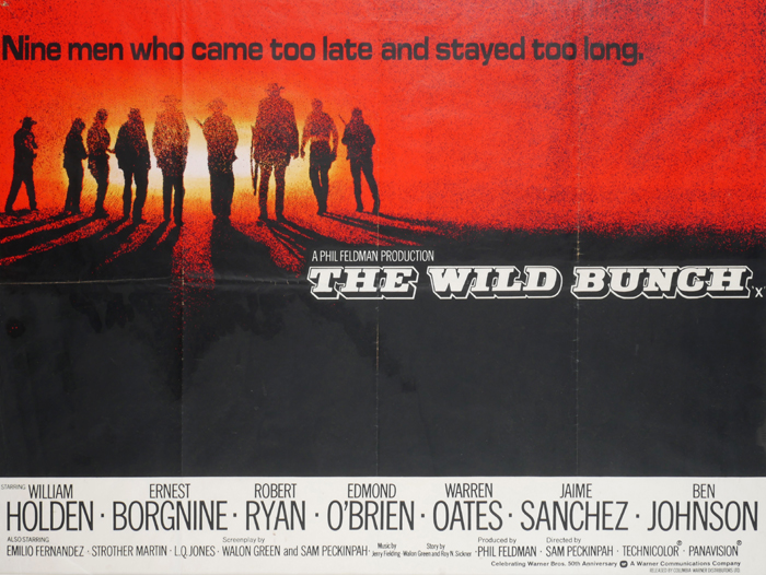 The Wild Bunch, British Quad poster. at Whyte's Auctions