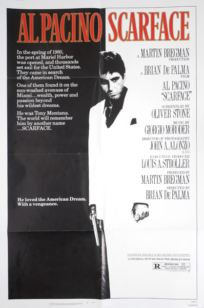 Scarface, Universal, 1983. Cinema Poster at Whyte's Auctions