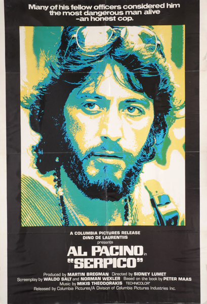 Serpico, US One Sheet cinema poster. at Whyte's Auctions