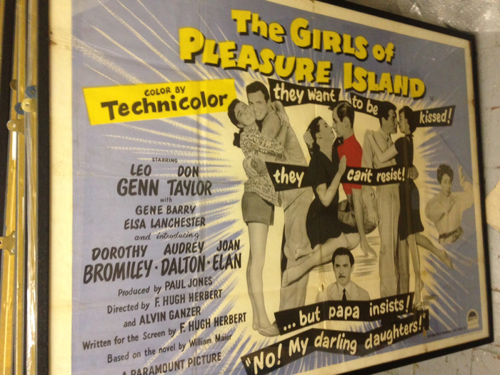 The Girls of Pleasure Island, framed cinema poster. at Whyte's Auctions