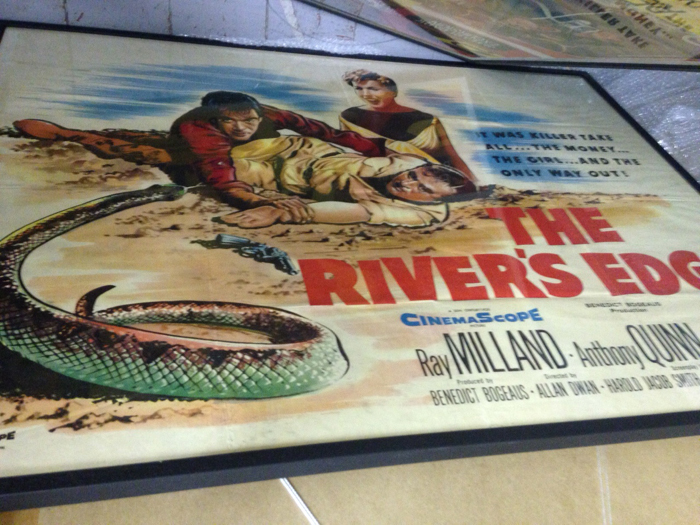 The River's Edge, framed cinema poster. at Whyte's Auctions