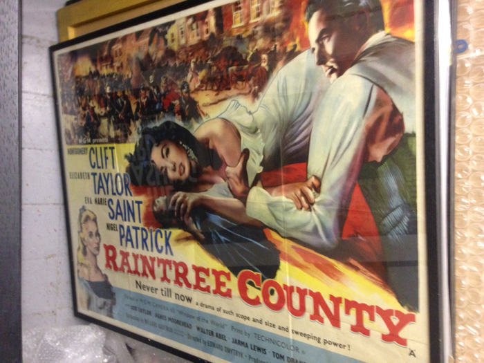 Raintree County, framed cinema poster. at Whyte's Auctions