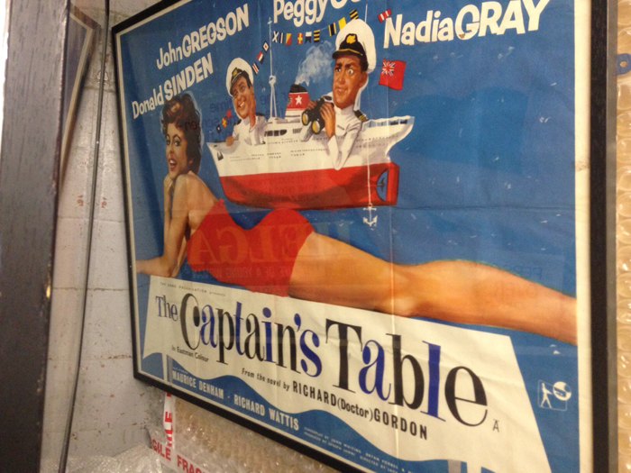 The Captain's Table, framed cinema poster. at Whyte's Auctions
