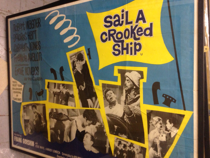Sail a Crooked Ship, framed cinema poster. at Whyte's Auctions