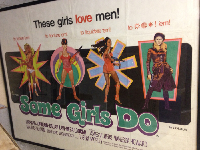 Some Girls Do, framed cinema poster. at Whyte's Auctions
