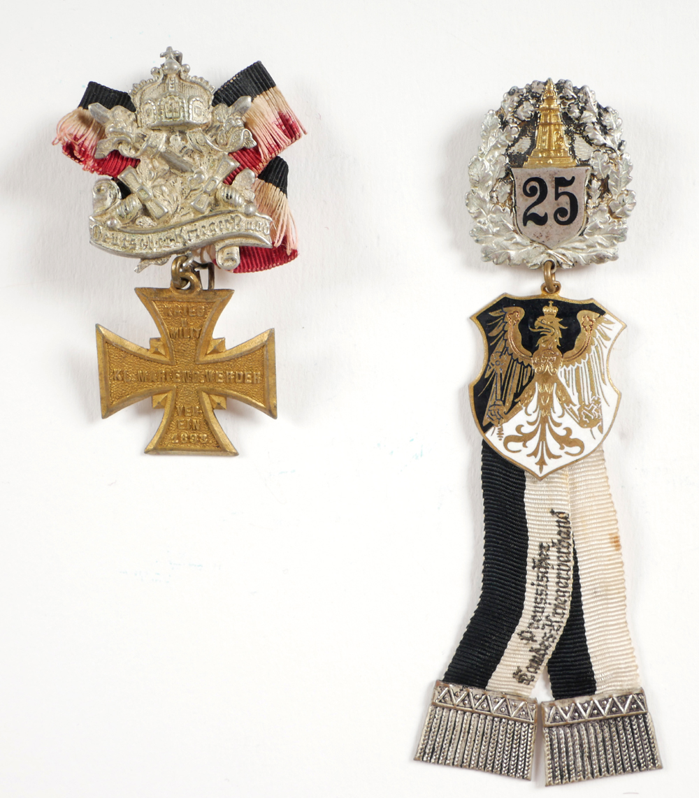 1914-1918 German Veterans' Associations badges. at Whyte's Auctions
