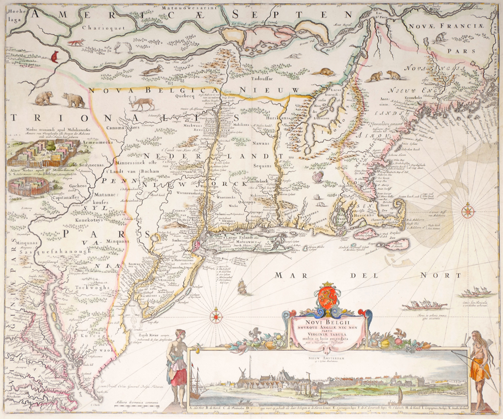 1685 Map of New England by Nicholas Visscher at Whyte's Auctions
