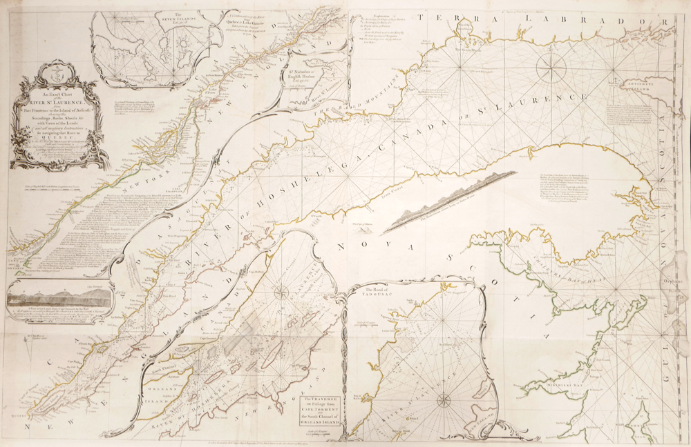 1775 Chart of St Laurence River. at Whyte's Auctions