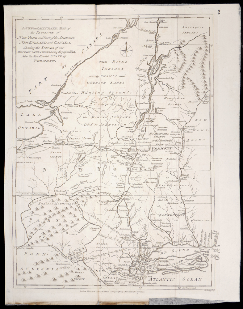 1780 Map of New York and Part of the Jerseys, New England and Canada, at Whyte's Auctions