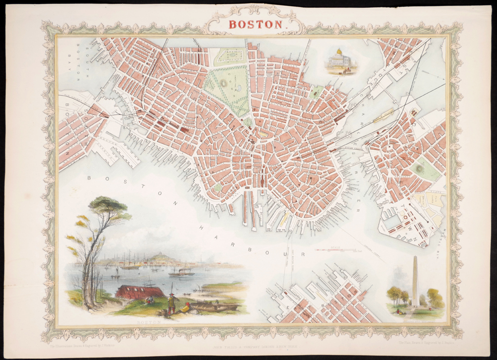 19th Century maps of North America, Texas, Boston and New York at Whyte's Auctions