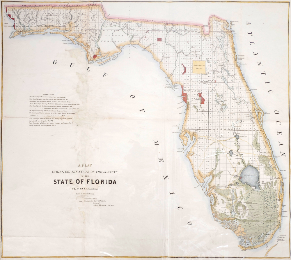19th Century maps of North America, Florida, Texas and Boston at Whyte's Auctions