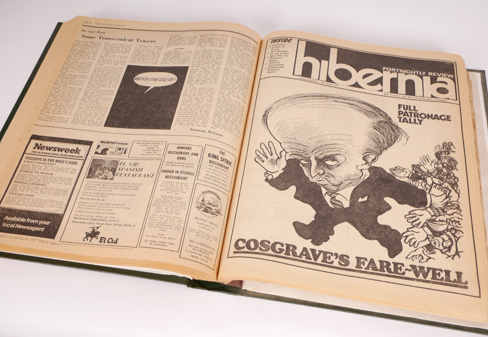 1977 Hibernia Fortnightly Review, Volume 41 bound. at Whyte's Auctions