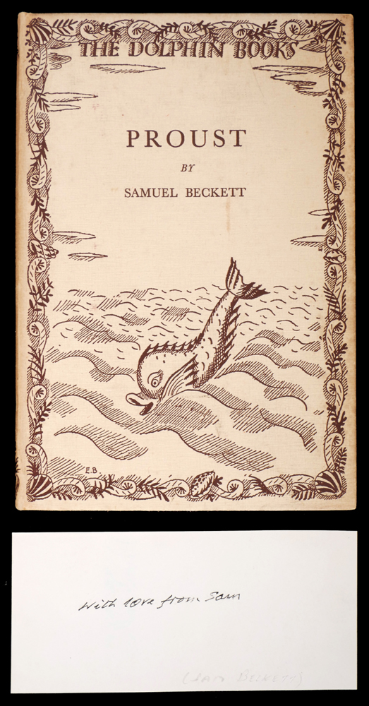 Beckett, Samuel. Proust, with signed card. at Whyte's Auctions