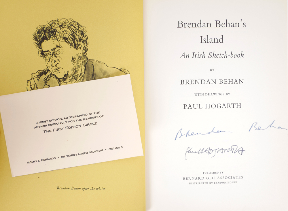 Behan, Brendan. Brendan Behan's Island, signed. at Whyte's Auctions