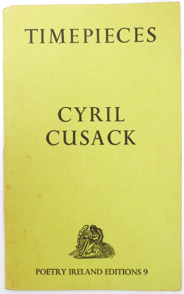 Cusack, Cyril. Timepieces, signed with intimate inscription. at Whyte's Auctions