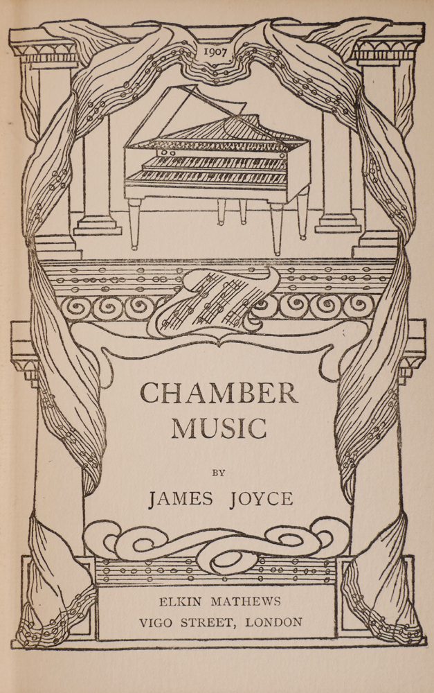 James Joyce (1882-1941) CHAMBER MUSIC, first edition of Joyce's first book at Whyte's Auctions
