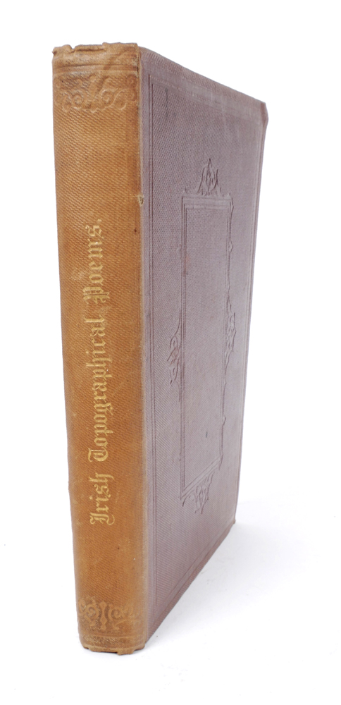 O'Donovan, John (Ed.) The Topographical Poems of John O'Dubhagain and Giolla Na Naomh O'Huidhrin. at Whyte's Auctions