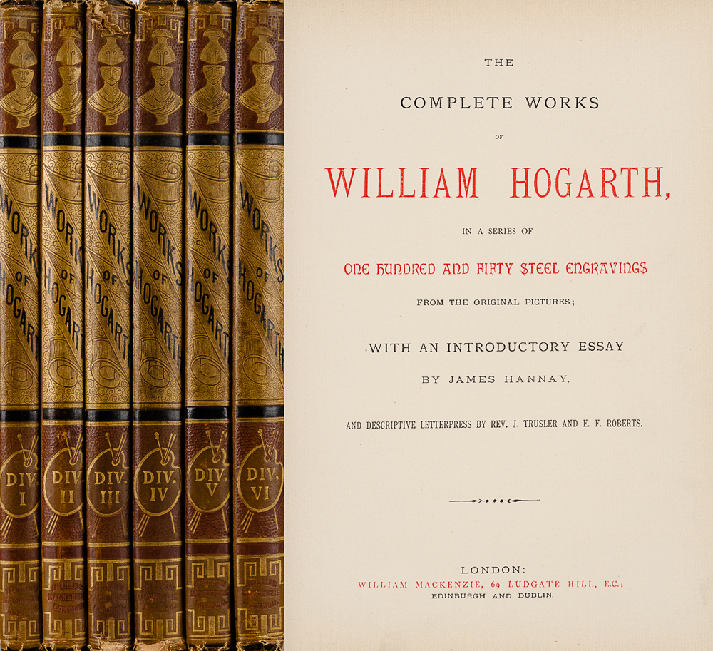 Hogarth, William. The Complete Works Of William Hogarth in a series of one hundred and fifty steel engravings. at Whyte's Auctions