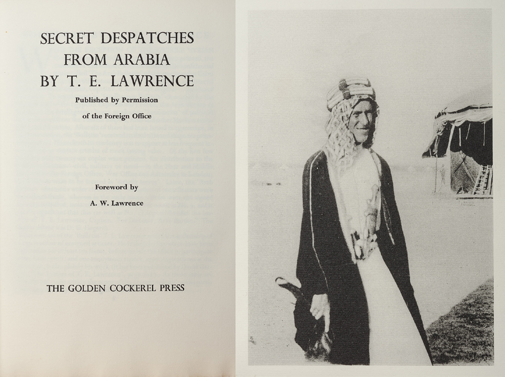Lawrence, T.E. Secret Despatches from Arabia by T.E.Lawrence. at Whyte's Auctions