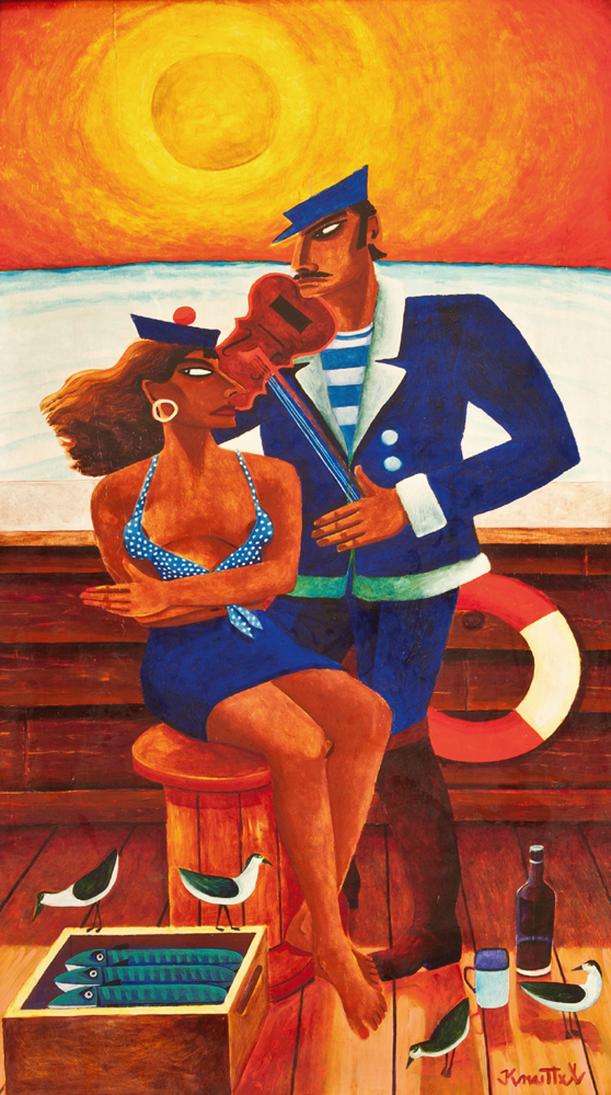 SAILOR AND GIRL by Graham Knuttel sold for 5,400 at Whyte's Auctions