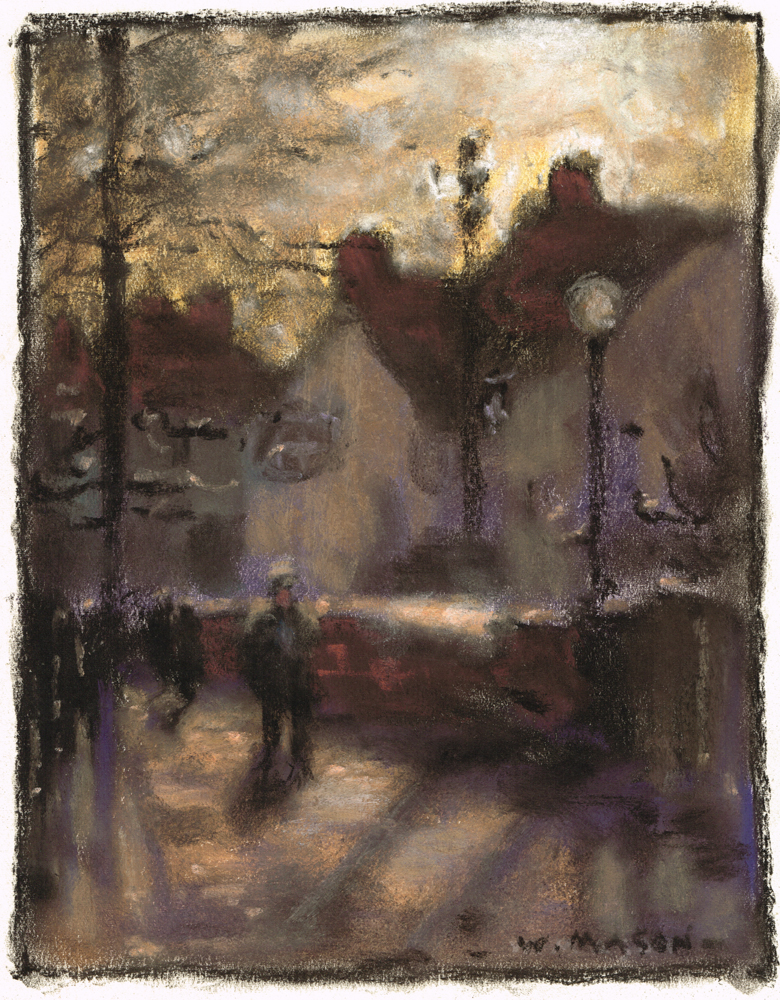 PLEIN AIR PAINTERS AND PARK AND STREET SCENES (SET OF SIX) by William Mason sold for 120 at Whyte's Auctions