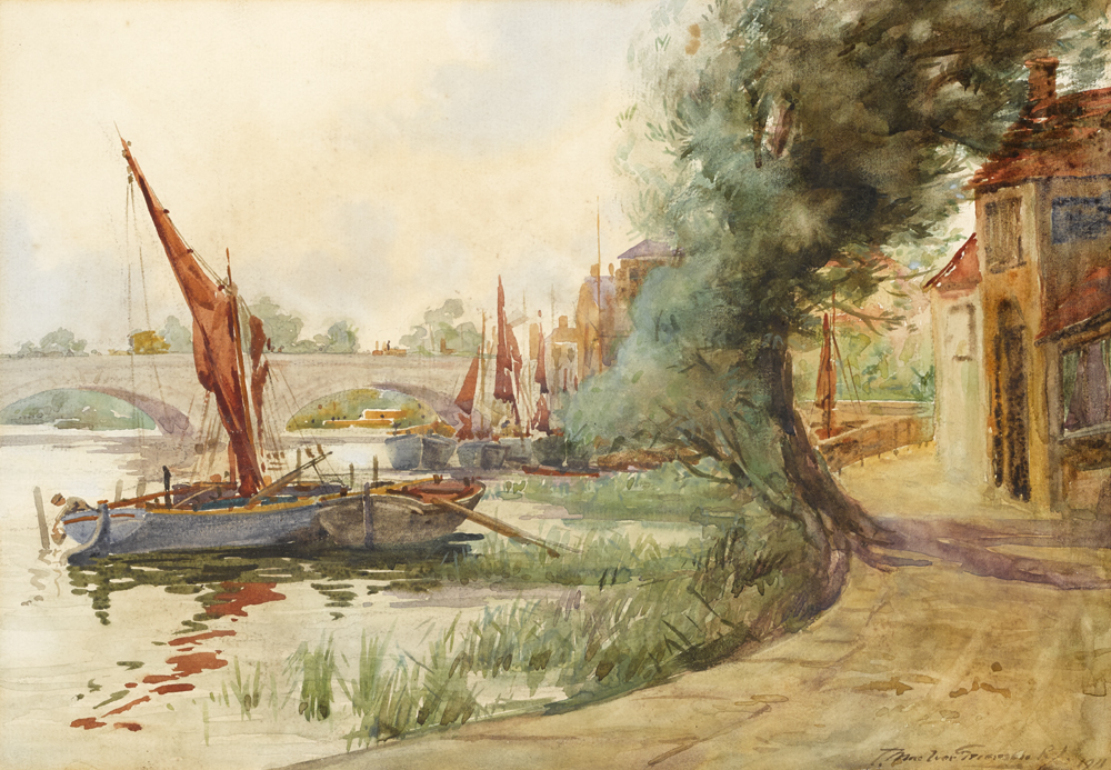 RIVER SCENES, 1911 (A PAIR) by Charles MacIver Grierson RI (1864-1939) at Whyte's Auctions