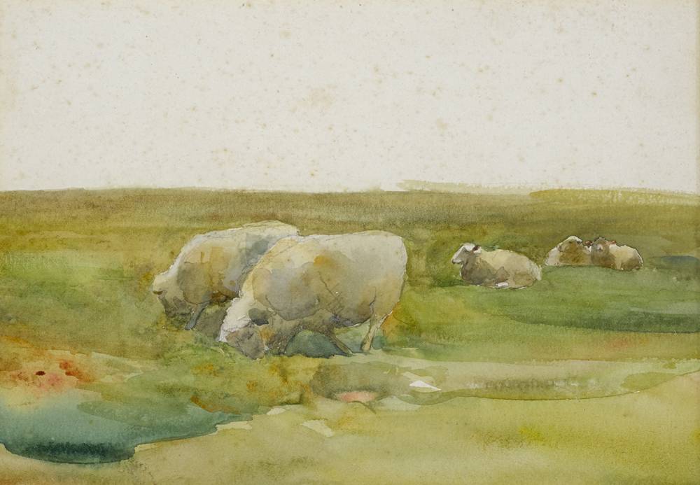 SHEEP GRAZING by Mildred Anne Butler sold for 750 at Whyte's Auctions