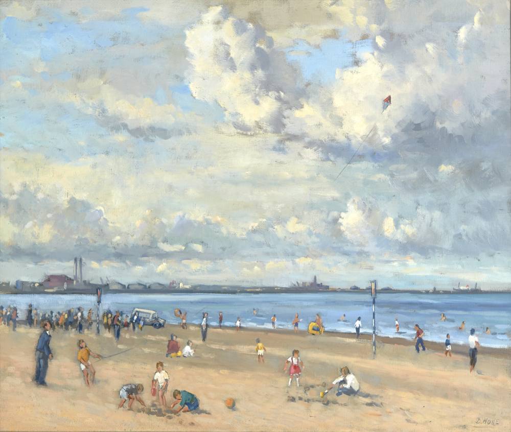 ICE CREAM VAN, SANDYMOUNT STRAND by David Hone PPRHA (1928-2023) at Whyte's Auctions