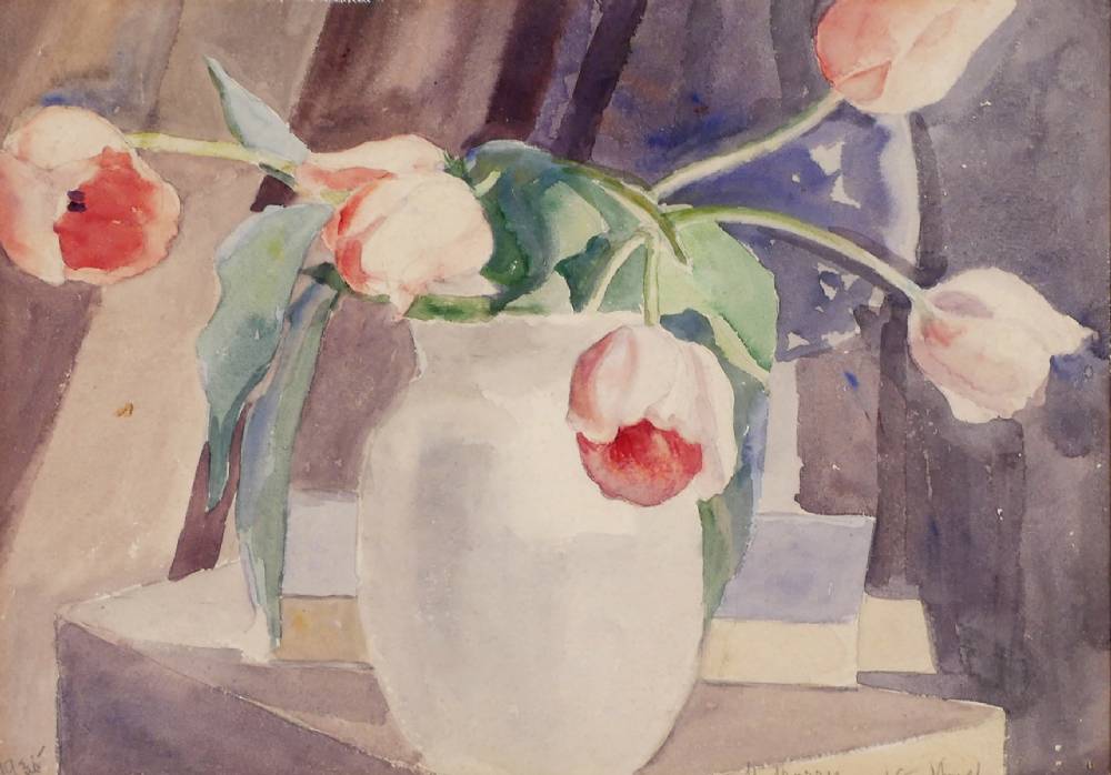 STILL LIFE WITH TULIPS, 1935 by Moyra Barry sold for 190 at Whyte's Auctions