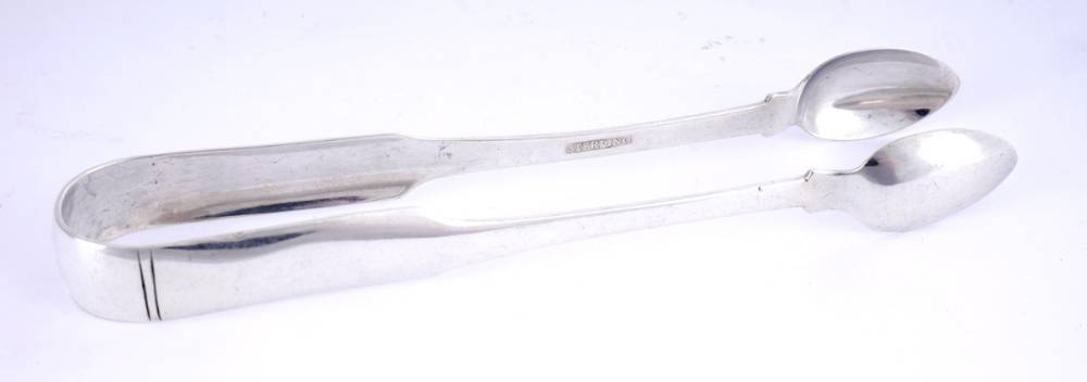 A pair of Cork silver sugar-tongs. at Whyte's Auctions