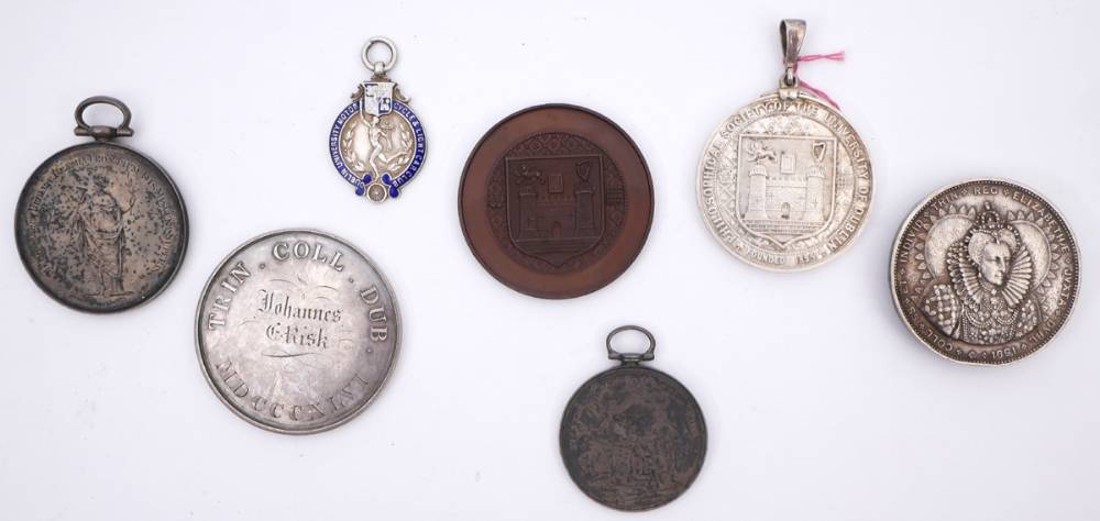 Trinity College Dublin. Collection of society and club medals. at Whyte ...