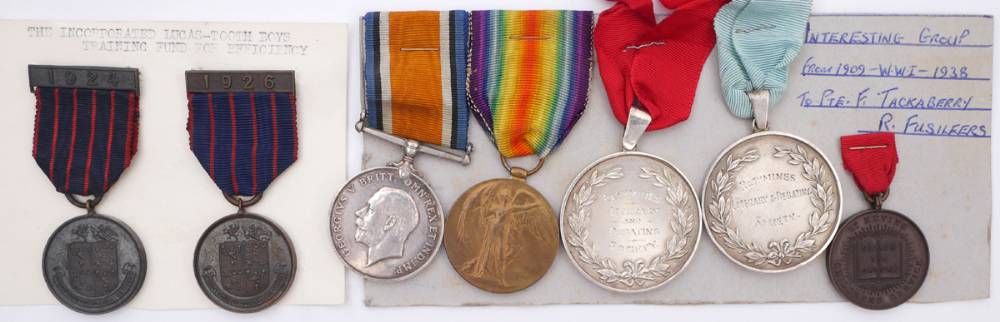 1914-1918 British War Medal pair to Dubliner, and associated medals. at ...