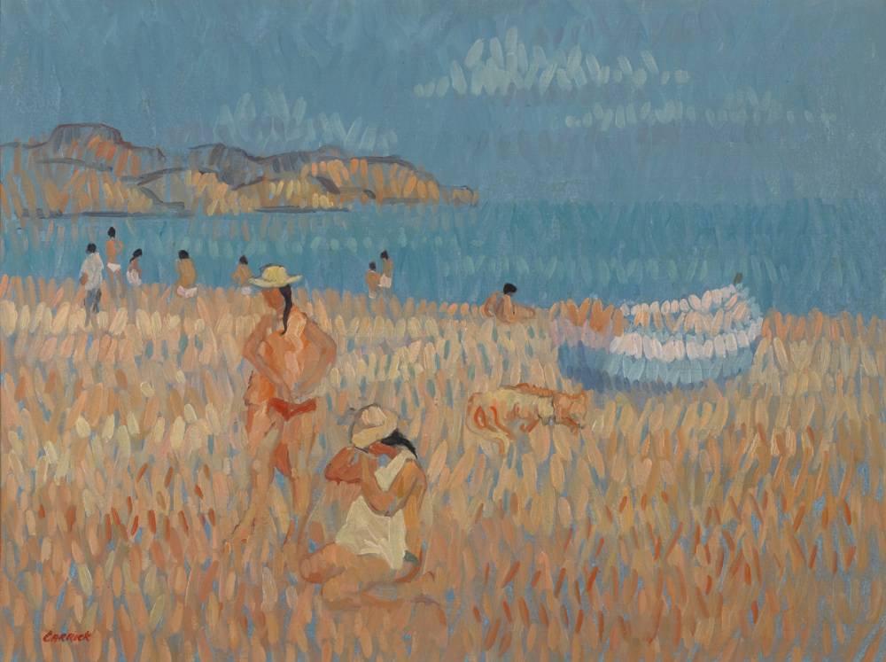 PREPARING TO LEAVE THE BEACH by Desmond Carrick RHA (1928-2012) at Whyte's Auctions