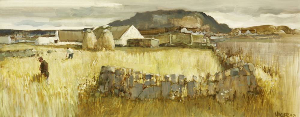 BALLYCONNEELY, CONNEMARA, 1970 by Cecil Maguire sold for 8,200 at Whyte's Auctions